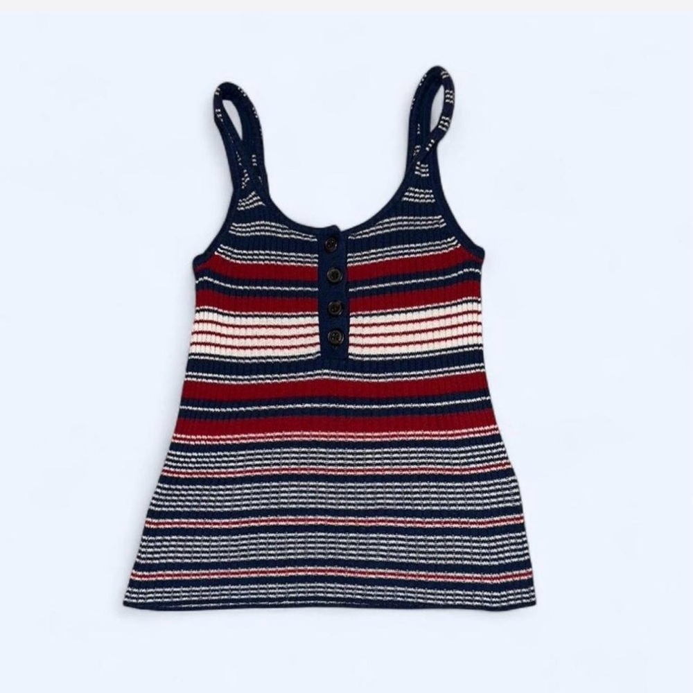 Vintage American Eagle Striped Knit Tank Top